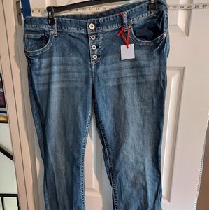 Button fly jeans